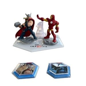 Disney Infinity 2.0 Marvel Avengers Figures THOR & IRON MAN Power Disc U…